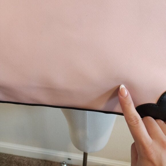 RARE Mary Kay Loly In The Sky Heart Print Colorblock Pink/Black Shoulder Purse - Picture 8 of 13